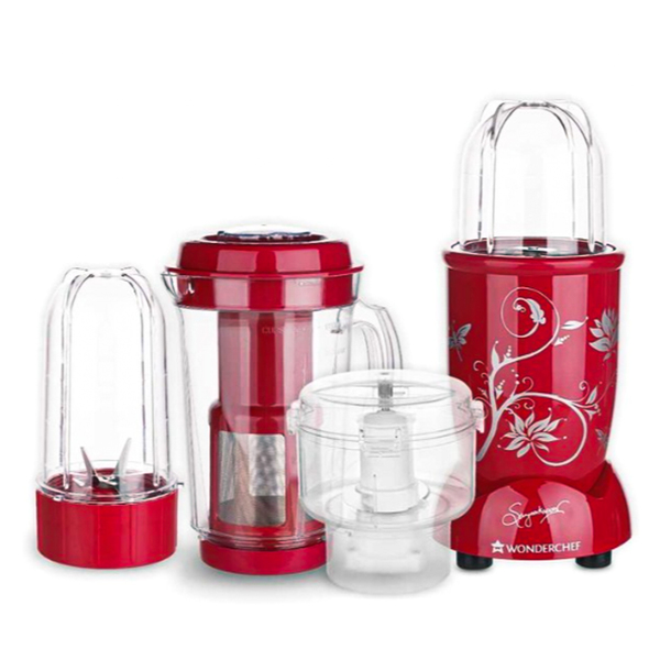 Buy Wonderchef Nutri-Blend Complete Kitchen Machine (CKM) with 3 Jars  Red on EMI