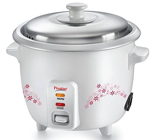 Buy Prestige PRWO 1.5 Ltr 500-Watt Delight Electric Rice Cooker with Steaming Feature on EMI
