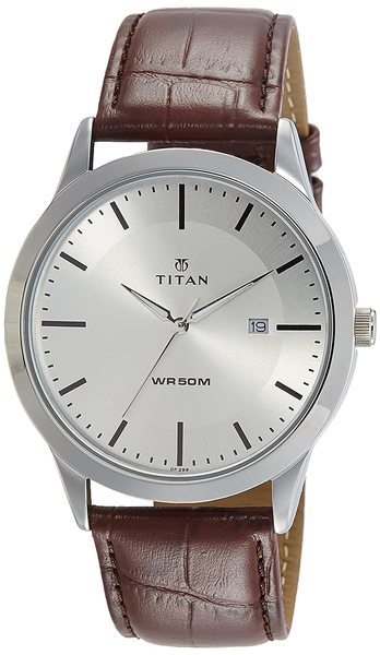 Buy Titan Analog Silver Dial Men's Watch on EMI
