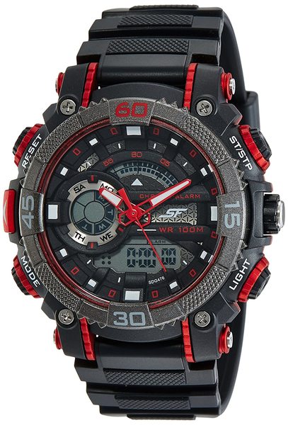 Buy Sonata Fibre (SF) Digital Black Dial Men's Watch NM77070PP01 / NL77070PP01 on EMI