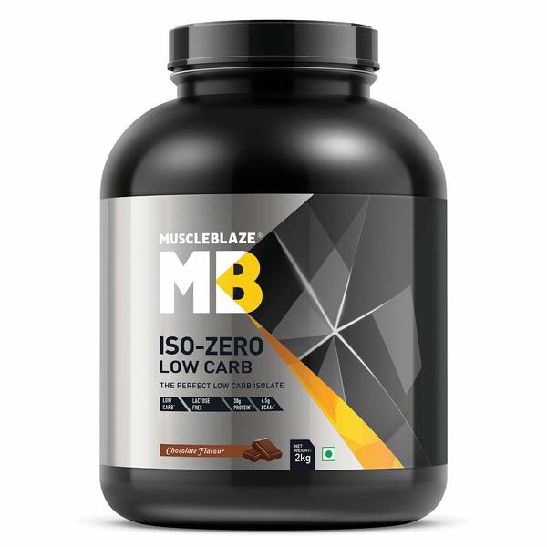 Buy Muscleblaze Iso-zero Low-carb 100% Whey Protein Isolate (Chocolate, 2 Kg/4.4 lb) on EMI