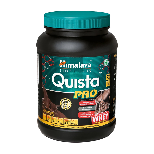 Buy Himalaya Quista Pro Advanced Whey Protein Powder - 2 kg (Chocolate) on EMI