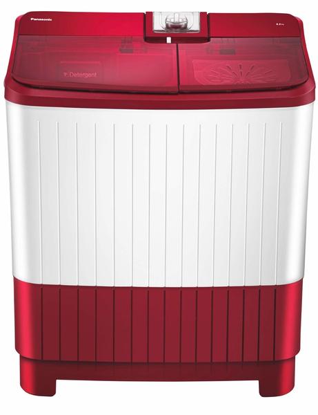 Buy Panasonic 8 kg Semi-Automatic Top Loading Washing Machine (NA-W80H5RRB, Shiny red) on EMI