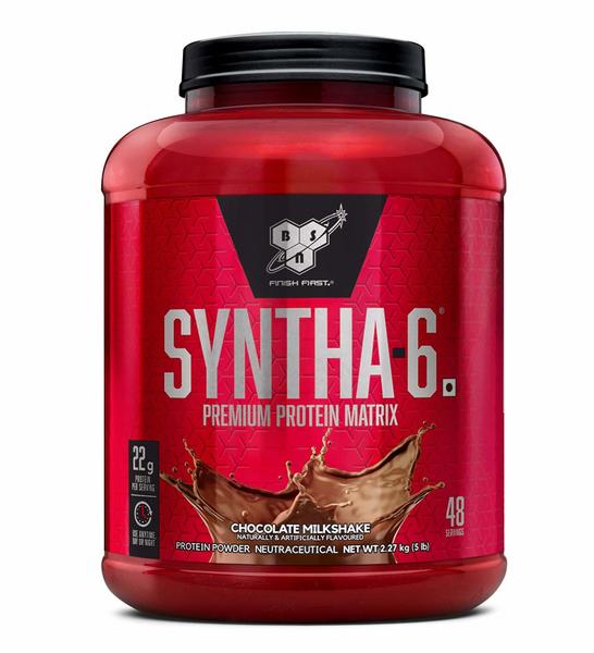 Buy BSN Syntha 6 Protein Powder - 5 lbs, 2.27 kg (Chocolate Milkshake) on EMI