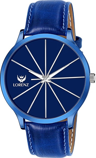 Buy Lorenz Mens On Trend Luxury Finish Blue Dial Watch- MK-3022K on EMI