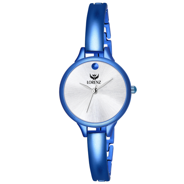 Buy Lorenz Matte Blue Bracelet & Silver Dial Watch | AS-90A on EMI
