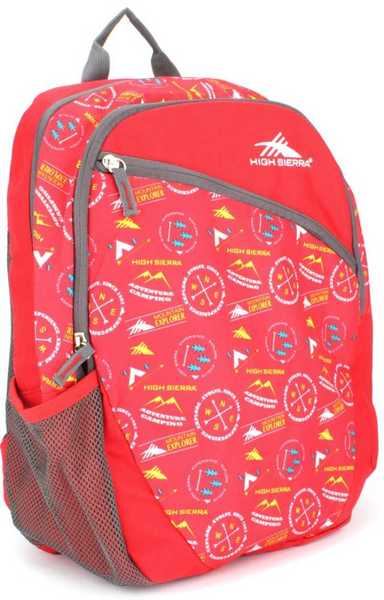 Buy American Tourister HIGH SIERRA  Backpack Cycle  (Red) on EMI