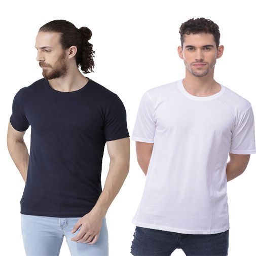 Buy Naira Plain Round Neck Cotton T-Shirt on EMI