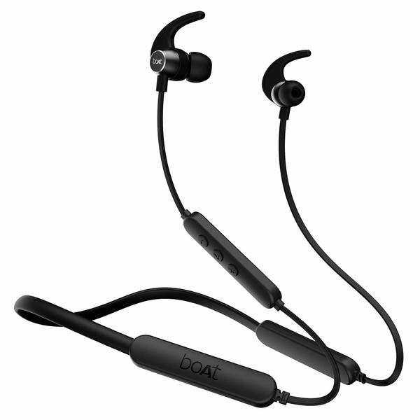 Buy boAt Rockerz 255 Pro+ In-Ear Wireless neckband with Microphones (Active Black) on EMI