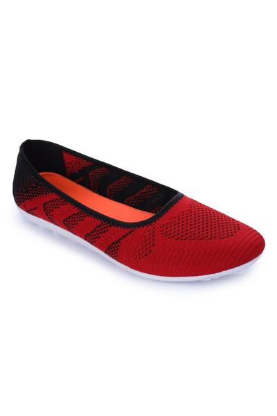 Buy Liberty Gliders Red  Casual Ballerina for Ladies PRETTY-2 on EMI
