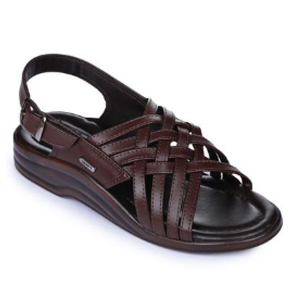 Buy Liberty Coolers Brown Formal Sandal for Mens 7123-84 on EMI