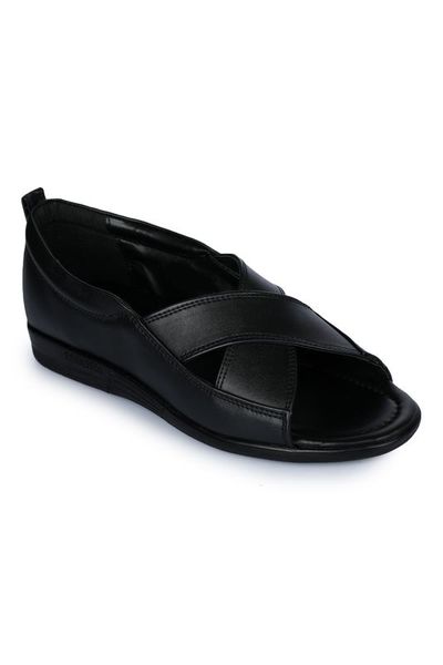 Buy Liberty Coolers Black Formal Sandal for Mens 7194-118 on EMI