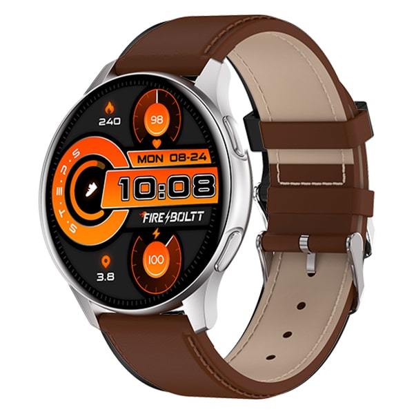 Buy Fire Boltt Invincible Super Amoled Display Calling Smartwatch (Bsw020, Brown Silver) (Brown on EMI