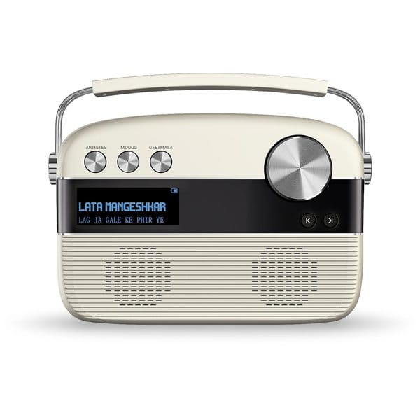 Buy Saregama Speaker Carvaan Hindi - Porcelain White on EMI