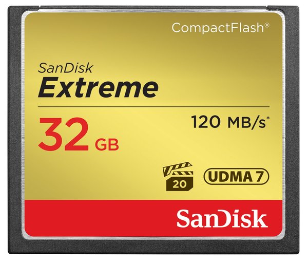 Buy SanDisk Extreme 32GB CompactFlash Memory Card UDMA 7 Speed Up To 120MB/s on EMI
