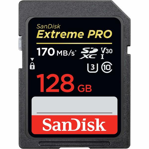 Buy SanDisk 128GB Extreme Pro SDXC UHS-I Card - C10, U3, V30, 4K UHD, SD Card - SDSDXXY-128G-GN4IN on EMI