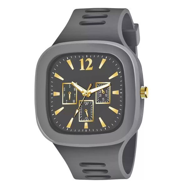 Buy Lorenz Stylish Square Grey Dial Smooth Silicon Strap ADDI STYLISH DESIGNER Analog Watch- Grey | MK-402R on EMI