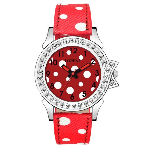 Buy Lorenz AS-59A Dot Trend Red Dial Watch for Women|Watch for Girls on EMI