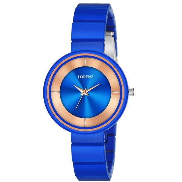 Buy Lorenz Luxury Finish Blue Analogue Watch for Women & Girls | AS-101A on EMI