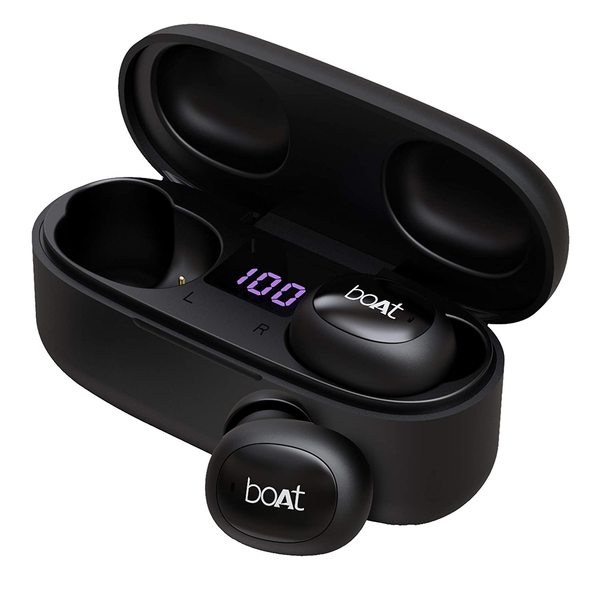 Buy Boat Airdopes 121V2 Earbuds With Upto 14 Hours Playback Lightweight Earbuds 8Mm Drivers Led Indicators And Multifunction Controls Black on EMI