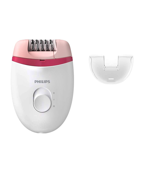 Buy Philips BRE235/00 Corded Compact Epilator (White and Pink) for gentle hair removal at home on EMI