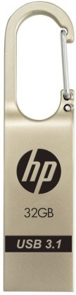 Buy HP X760W 32 Pen Drive  (Gold, Silver) on EMI