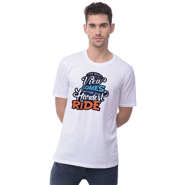 Buy Naira Men's Polyester Graphic Print T-Shirts on EMI