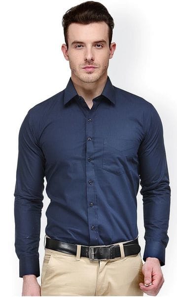 Buy Indicul Combo Of 2 Plain Shirt For Men's Casual Shirts (Multicolor) on EMI