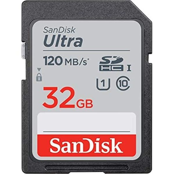 Buy SanDisk Ultra SDHC UHS-I Card 32GB 120MB/s R for DSLR Cameras, for Full HD Recording, 10Y Warranty on EMI