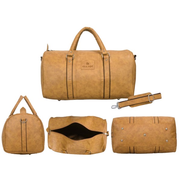 Buy Elliot Andrew Series Tan Vegan Leather Unisex Luggage Bag on EMI