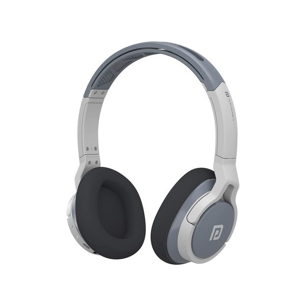 Buy Portronics Muffs M1 Wireless Bluetooth Over Ear Headphone, Powerful Bass, Handsfree Calling, 3.5mm Aux in, Long Playtime(Grey) on EMI