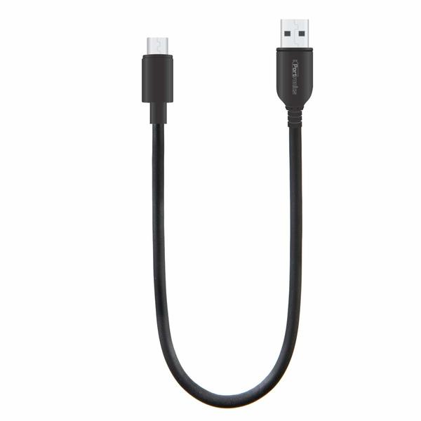 Buy Portronics Konnect Core Mini 25cm Long Micro USB Cable with Charge Function for Micro USB Devices, Black on EMI