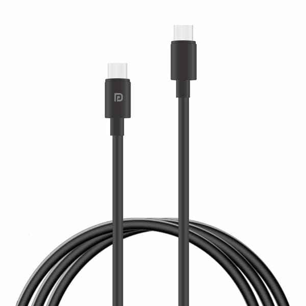 Buy Portronics Usb Type-C To Type-C Cable For Smartphone (Black) on EMI