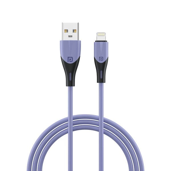 Buy Portronics Konnect Way 8 Pin USB Cable with Fast Data Sync, 3.0 A Total Output, Tangle Resistant, TPE Material(Blue) on EMI