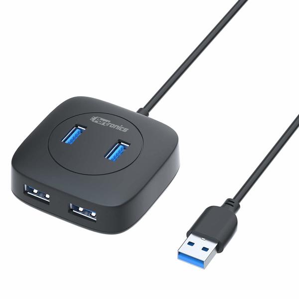 Buy Portronics Mport 4A POR-1159 4-Port USB Hub High Speed (Black) on EMI