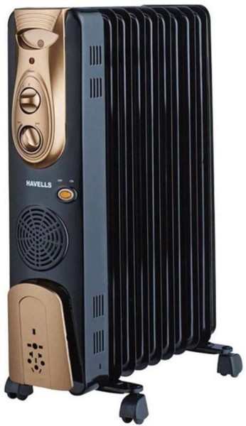 Buy HAVELLS OFR 11FIN With PTC Fan Heater 2900 W Oil Filled Room Heater on EMI