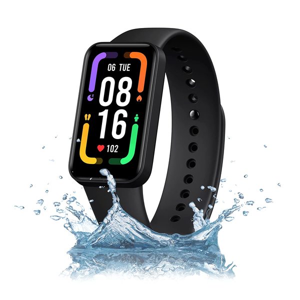 Buy Redmi Smart Band Pro SportsWatch- 1.47 Large AMOLED Display, Always On Display, Continuous Sleep, HR, Stress and SPO2 Monitoring, 110+ Sports Modes, Womens Health, 5ATM, 14 Days Battery Life, Black on EMI