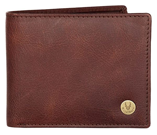 Buy Wildhorn Brown Leather Men's Wallet (Brown) on EMI