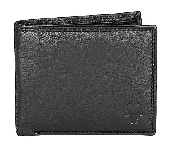 Buy Wildhorn Leather Wallet For Men (Black) on EMI
