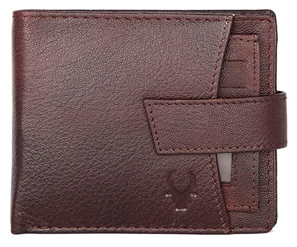 Buy Wildhorn Brown Leather Men's Wallet For Regular Use (Brown) on EMI
