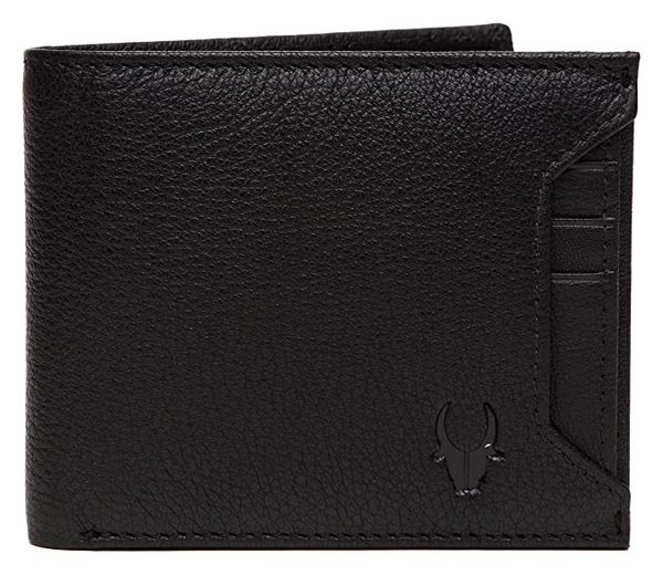 Buy Wildhorn Oliver Black Leather Wallet For Men (Black) on EMI