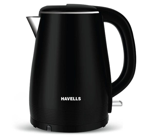 Havells Altro 1.5 Litre Kettle with double wall and 304 stainless steel tank (Black)