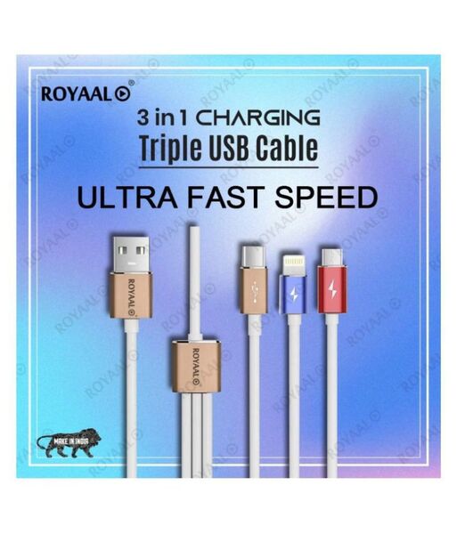 Buy ROYAAL Multi Pin Cable White - 1 Meter on EMI