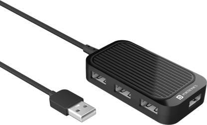 Buy Portronics Mport 4D: USB 2.0 Hub ,Black (POR 1634) on EMI