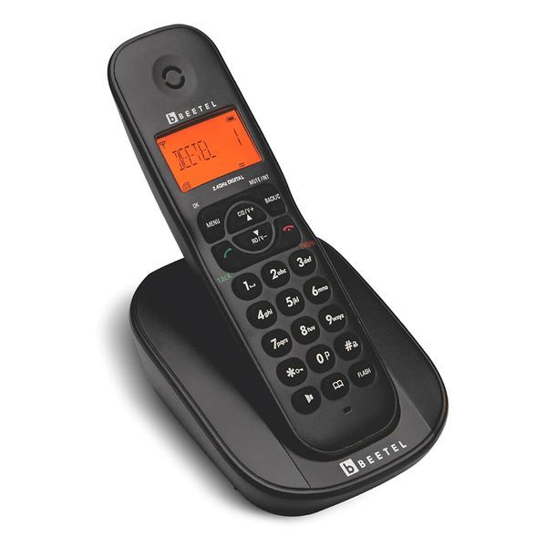 Buy Beetel X73 Cordless 2.4Ghz Landline Phone with Caller ID Display, 2-Way Speaker Phone with Volume Controls, Auto Answer, Alarm Function, Stylish Design (Black)(X73) on EMI