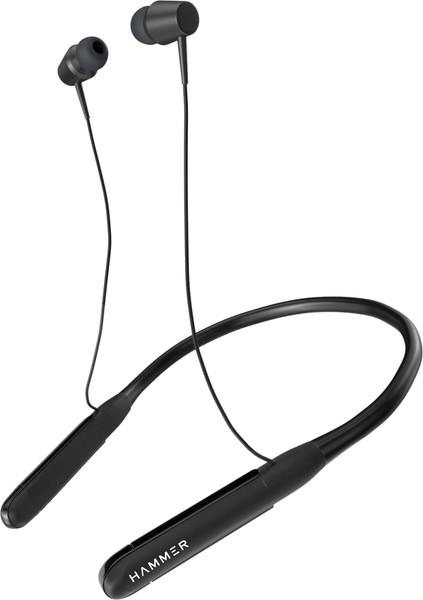 Buy Hammer Sting 2.0 Ear Phone, Wireless Neckband, Made in India Up to 50 hours Battery Backup Fast Charging Powerful Vibrations for Notification Memory Card for Music Mic for Calling IPX4 Rated (Black) on EMI