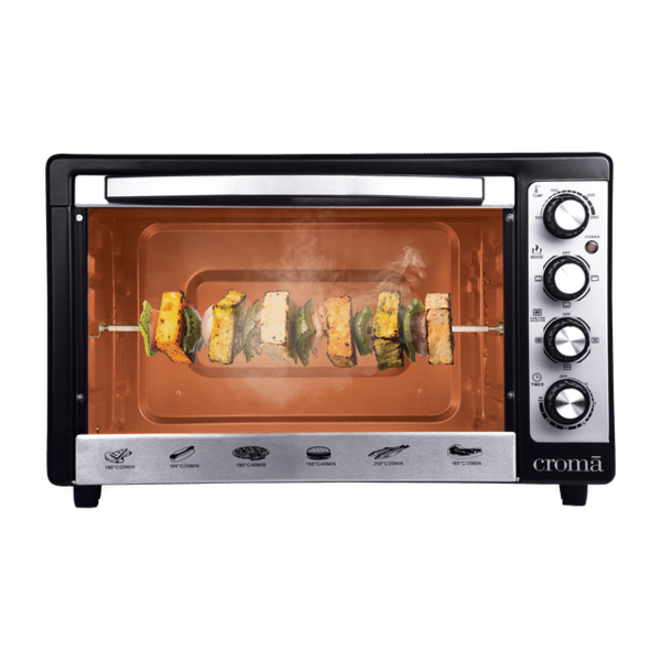 Buy Croma 48 L Oven Toaster Grill With Motorized Rotisserie (Black & Silver) 2 Years Warranty - A Tata Product on EMI