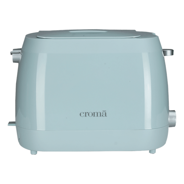 Buy Croma 800 W 2 Slice Pop Up Toaster With Removable Crumb Tray (Green) Years Warranty - A Tata Product on EMI