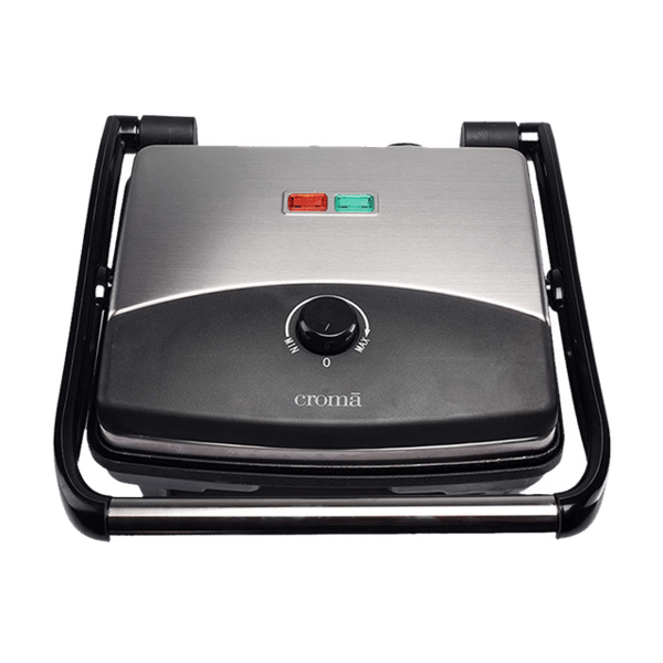 Buy Croma 1500 W 4 Slice 3 In 1 Sandwich Maker With Automatic Operation (Black) 2 Years Warranty - A Tata Product on EMI