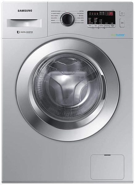 Buy Samsung 6.5 Kg Ecobubble Fully Automatic Front Load Washing Machine With Hygiene Steam, Ww66r22ek0s on EMI